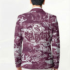Manly Warringah Sea Eagles Rugby Blazer Graffiti Typography Urban Camo Abstract Street Style