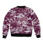 Manly Warringah Sea Eagles Rugby Bomber Jacket Graffiti Typography Urban Camo Abstract Street Style