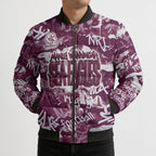 Manly Warringah Sea Eagles Rugby Bomber Puffer Jacket Graffiti Typography Urban Camo Abstract Street Style