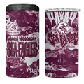 Manly Warringah Sea Eagles Rugby 4 in 1 Can Cooler Tumbler Graffiti Typography Urban Camo Abstract Street Style