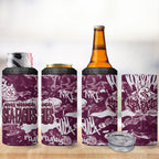 Manly Warringah Sea Eagles Rugby 4 in 1 Can Cooler Tumbler Graffiti Typography Urban Camo Abstract Street Style