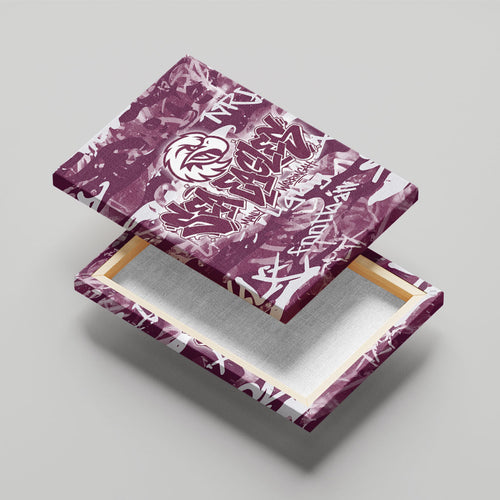 Manly Warringah Sea Eagles Rugby Canvas Wall Art Graffiti Typography Urban Camo Abstract Street Style