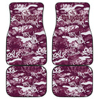 Manly Warringah Sea Eagles Rugby Car Mats Graffiti Typography Urban Camo Abstract Street Style