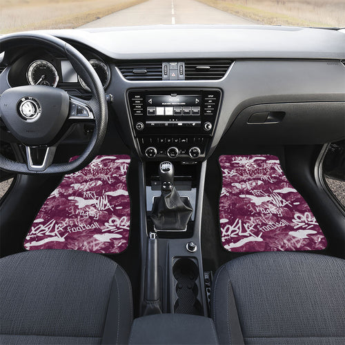 Manly Warringah Sea Eagles Rugby Car Mats Graffiti Typography Urban Camo Abstract Street Style
