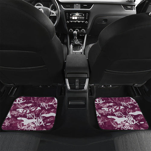 Manly Warringah Sea Eagles Rugby Car Mats Graffiti Typography Urban Camo Abstract Street Style