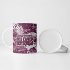 Manly Warringah Sea Eagles Rugby Ceramic Mug Graffiti Typography Urban Camo Abstract Street Style