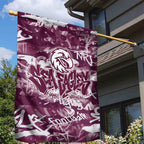 Manly Warringah Sea Eagles Rugby Garden Flag Graffiti Typography Urban Camo Abstract Street Style