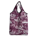 Manly Warringah Sea Eagles Rugby Grocery Bag Graffiti Typography Urban Camo Abstract Street Style
