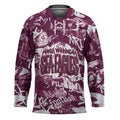 Manly Warringah Sea Eagles Rugby Hockey Jersey Graffiti Typography Urban Camo Abstract Street Style