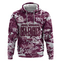 Manly Warringah Sea Eagles Rugby Hoodie Graffiti Typography Urban Camo Abstract Street Style