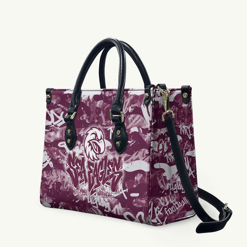Manly Warringah Sea Eagles Rugby Leather Bag Graffiti Typography Urban Camo Abstract Street Style