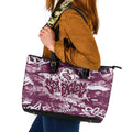 Manly Warringah Sea Eagles Rugby Leather Tote Bag Graffiti Typography Urban Camo Abstract Street Style