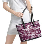 Manly Warringah Sea Eagles Rugby Leather Tote Bag Graffiti Typography Urban Camo Abstract Street Style