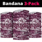 Manly Warringah Sea Eagles Rugby Neck Gaiter Graffiti Typography Urban Camo Abstract Street Style