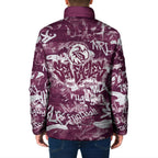 Manly Warringah Sea Eagles Rugby Padded Jacket Graffiti Typography Urban Camo Abstract Street Style