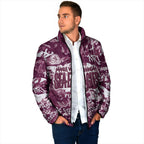 Manly Warringah Sea Eagles Rugby Padded Jacket Graffiti Typography Urban Camo Abstract Street Style