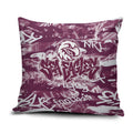 Manly Warringah Sea Eagles Rugby Pillow Cover Graffiti Typography Urban Camo Abstract Street Style
