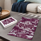 Manly Warringah Sea Eagles Rugby Puzzle Graffiti Typography Urban Camo Abstract Street Style