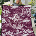 Manly Warringah Sea Eagles Rugby Quilt Graffiti Typography Urban Camo Abstract Street Style