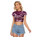 Manly Warringah Sea Eagles Rugby Raglan Cropped T Shirt Graffiti Typography Urban Camo Abstract Street Style