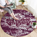 Manly Warringah Sea Eagles Rugby Round Carpet Graffiti Typography Urban Camo Abstract Street Style
