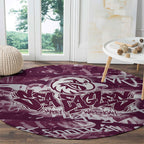 Manly Warringah Sea Eagles Rugby Round Carpet Graffiti Typography Urban Camo Abstract Street Style