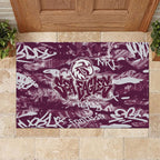Manly Warringah Sea Eagles Rugby Rubber Doormat Graffiti Typography Urban Camo Abstract Street Style
