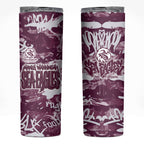Manly Warringah Sea Eagles Rugby Skinny Tumbler Graffiti Typography Urban Camo Abstract Street Style