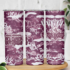 Manly Warringah Sea Eagles Rugby Skinny Tumbler Graffiti Typography Urban Camo Abstract Street Style
