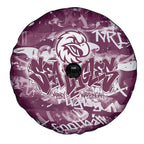 Manly Warringah Sea Eagles Rugby Spare Tire Cover Graffiti Typography Urban Camo Abstract Street Style