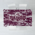 Manly Warringah Sea Eagles Rugby Tablecloth Graffiti Typography Urban Camo Abstract Street Style