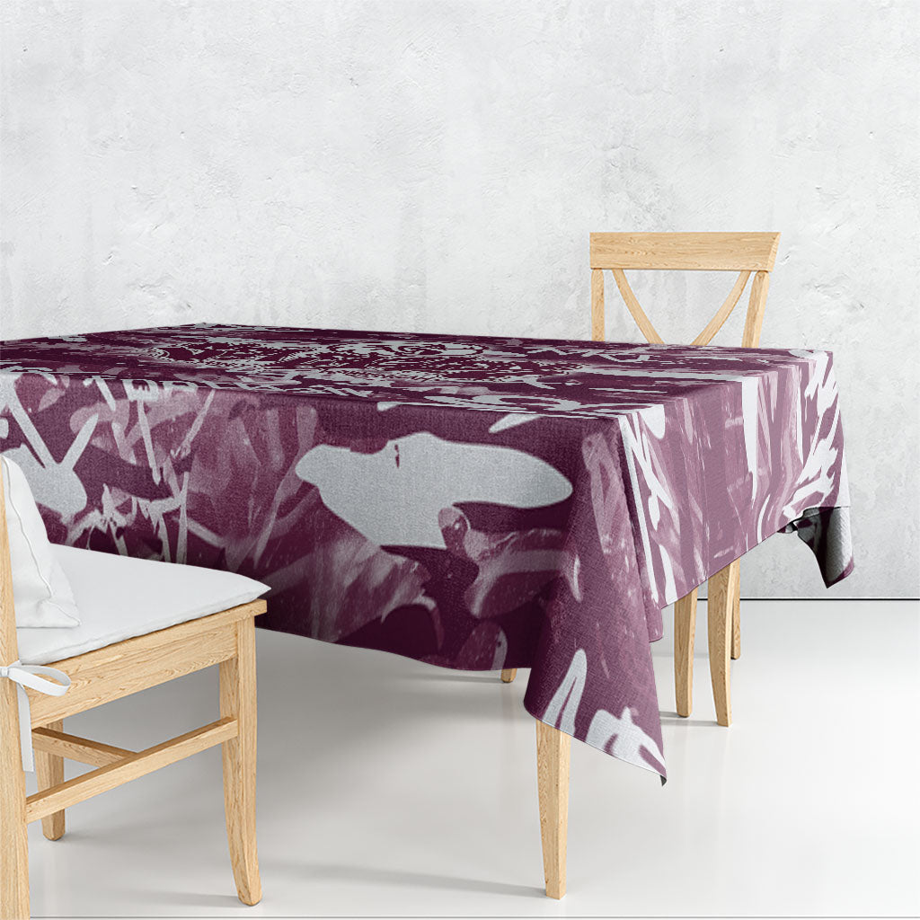 Manly Warringah Sea Eagles Rugby Tablecloth Graffiti Typography Urban Camo Abstract Street Style
