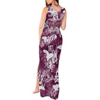 Manly Warringah Sea Eagles Rugby Tank Maxi Dress Graffiti Typography Urban Camo Abstract Street Style
