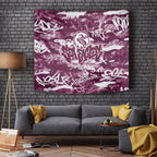 Manly Warringah Sea Eagles Rugby Tapestry Graffiti Typography Urban Camo Abstract Street Style
