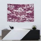 Manly Warringah Sea Eagles Rugby Tapestry Graffiti Typography Urban Camo Abstract Street Style