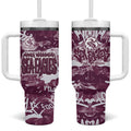 Manly Warringah Sea Eagles Rugby Tumbler With Handle Graffiti Typography Urban Camo Abstract Street Style