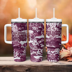 Manly Warringah Sea Eagles Rugby Tumbler With Handle Graffiti Typography Urban Camo Abstract Street Style