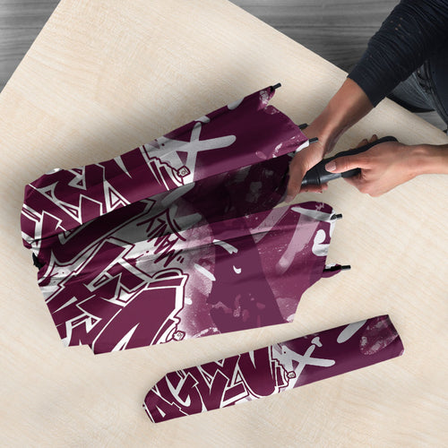 Manly Warringah Sea Eagles Rugby Umbrella Graffiti Typography Urban Camo Abstract Street Style