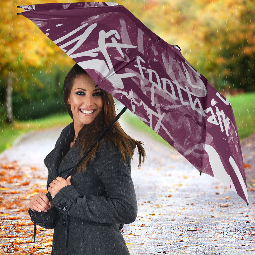Manly Warringah Sea Eagles Rugby Umbrella Graffiti Typography Urban Camo Abstract Street Style
