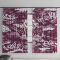 Manly Warringah Sea Eagles Rugby Window Curtain Graffiti Typography Urban Camo Abstract Street Style