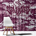 Manly Warringah Sea Eagles Rugby Window Curtain Graffiti Typography Urban Camo Abstract Street Style