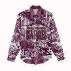 Manly Warringah Sea Eagles Rugby Women Casual Shirt Graffiti Typography Urban Camo Abstract Street Style