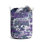 Melbourne Storm Rugby Laundry Basket Graffiti Typography Urban Camo Abstract Street Style
