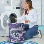 Melbourne Storm Rugby Laundry Basket Graffiti Typography Urban Camo Abstract Street Style