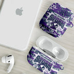 Melbourne Storm Rugby AirPods Case Graffiti Typography Urban Camo Abstract Street Style