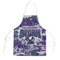 Melbourne Storm Rugby Apron Graffiti Typography Urban Camo Abstract Street Style