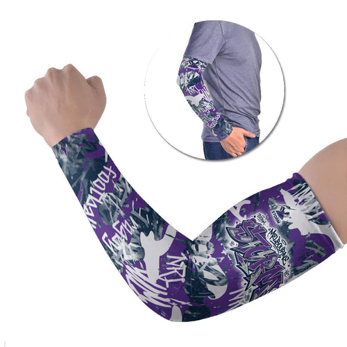 Melbourne Storm Rugby Arm Sleeves Graffiti Typography Urban Camo Abstract Street Style