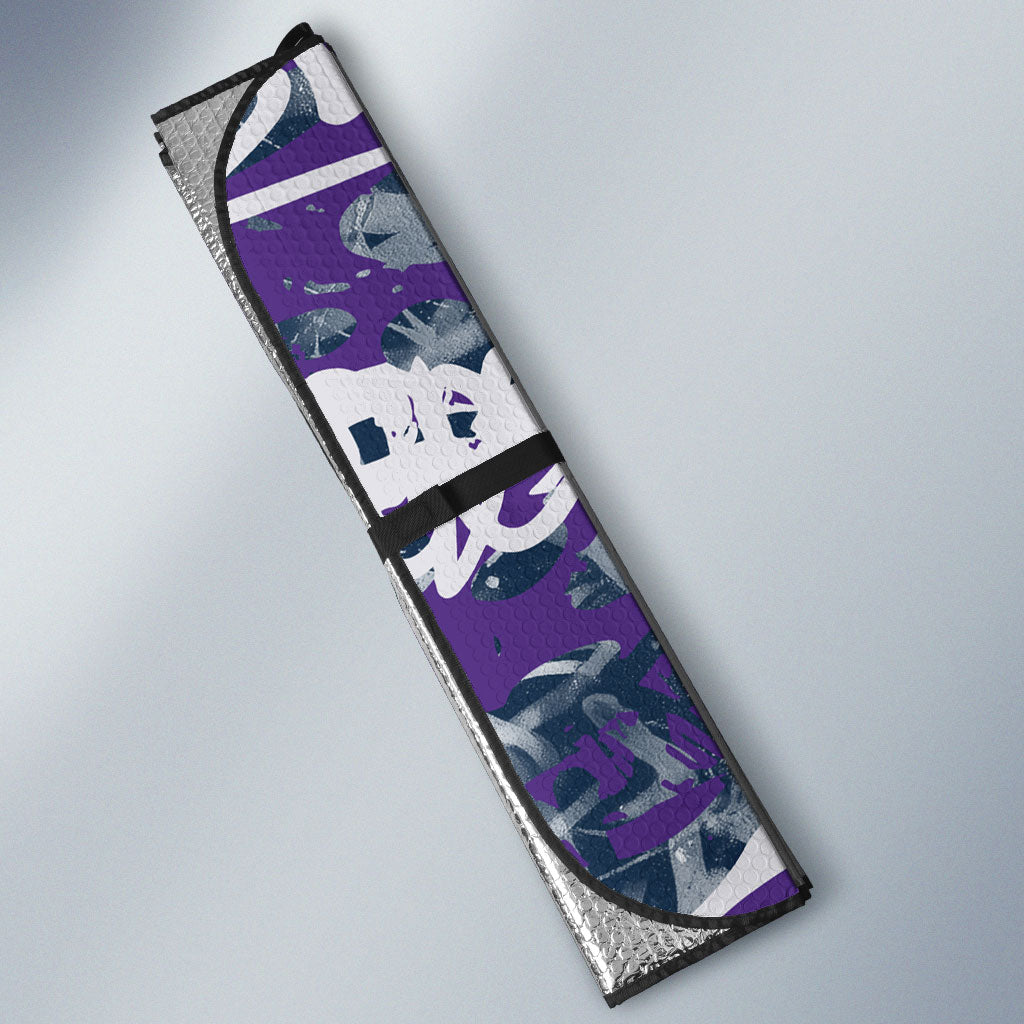 Melbourne Storm Rugby Auto Sun Shade Graffiti Typography Urban Camo Abstract Street Style