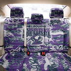 Melbourne Storm Rugby Back Car Seat Cover Graffiti Typography Urban Camo Abstract Street Style
