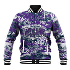 Melbourne Storm Rugby Baseball Jacket Graffiti Typography Urban Camo Abstract Street Style
